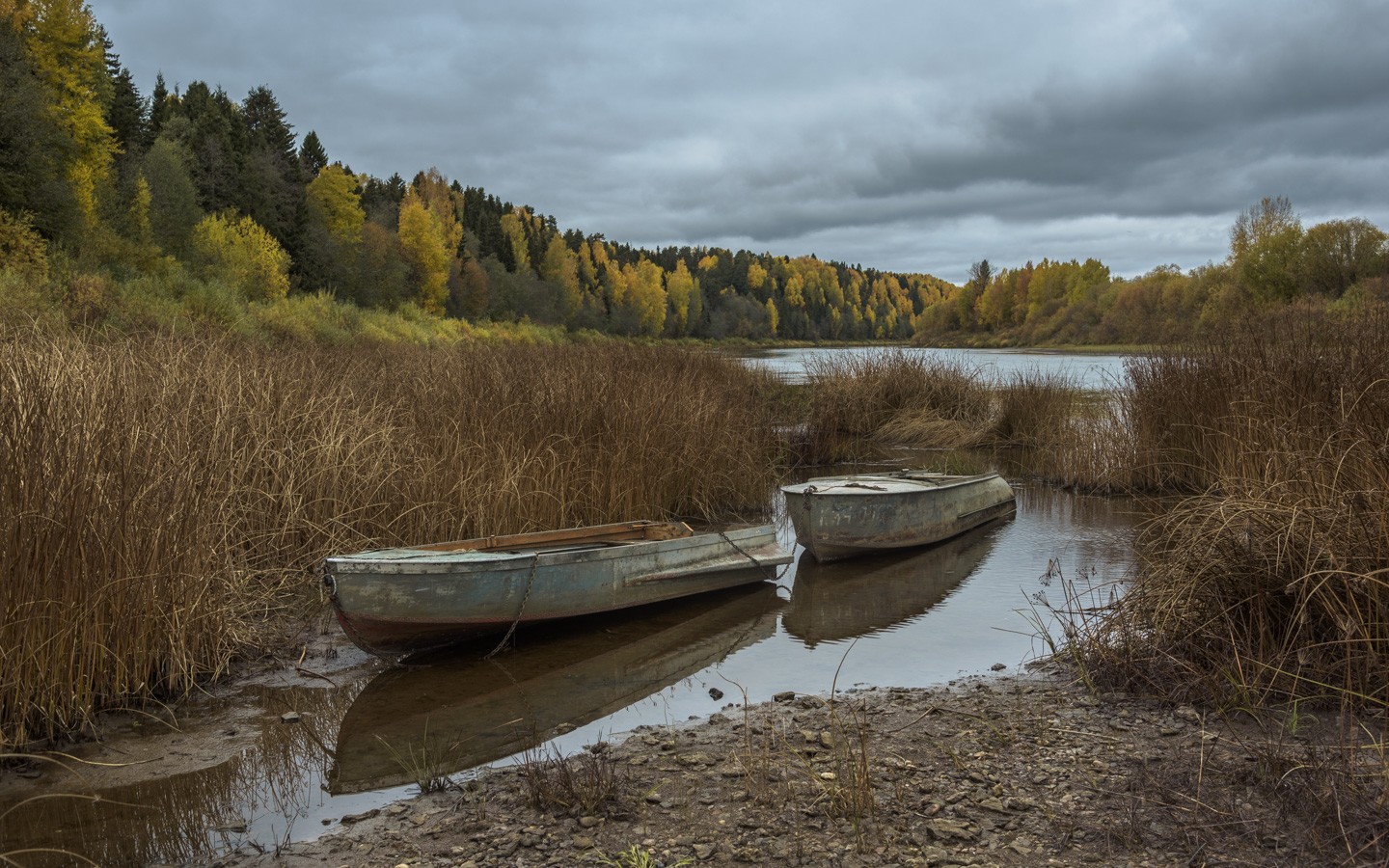 Фотография - Пейзаж с лодками, автор - Валентин Котляров