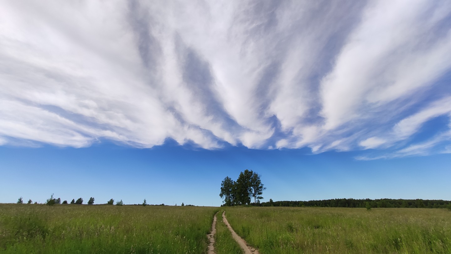 Фотография - Луг и облака, автор - Артем Кашканов