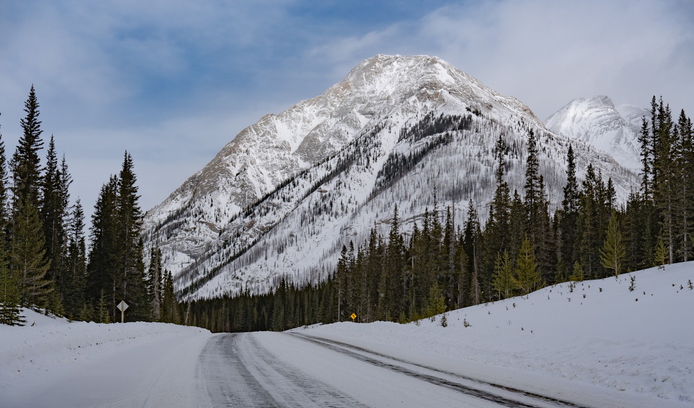 Фотография - Горная дорога зимой, автор - Nick